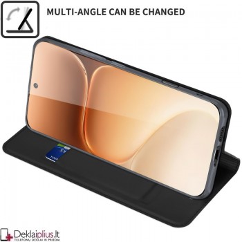 Dux Ducis Skin Pro dirbtinės odos dėklas - juodas (Huawei Honor 600/Honor 600 Pro) Dux Ducis Skin Pro dirbtinės odos dėklas - juodas (Huawei Honor 600/Honor 600 Pro)